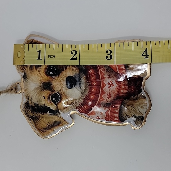 6 Piece "Puppy in a Sweater" Hanging Ornament - Picture 5 of 7